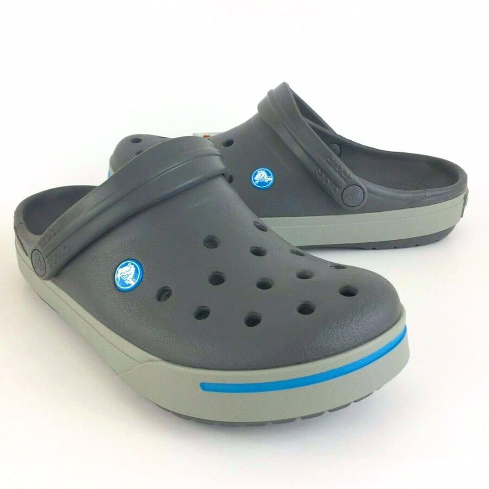 Crocs Crocband II Mens Clog Grey Blue Many Sizes